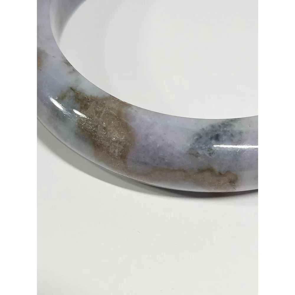 Grey Lavender Jade Bangle 67mm Multi-Color